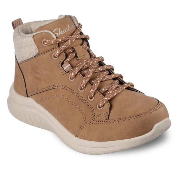 Skechers Women’s Ultra Flex 2.0 Casual Mix Ankle Boots size 9.5 NEW - Picture 1 of 15
